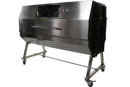 Double Spit Rotisserie Charcoal BBQ W/ Lid